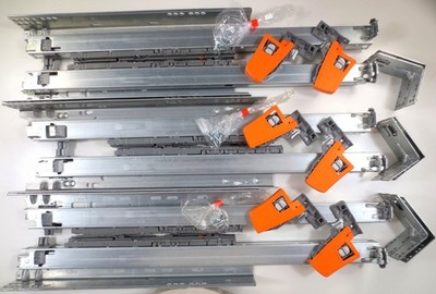 3pr Blum 763H533 Movento 21'' Drawer Slides, 125 lb, Soft Close