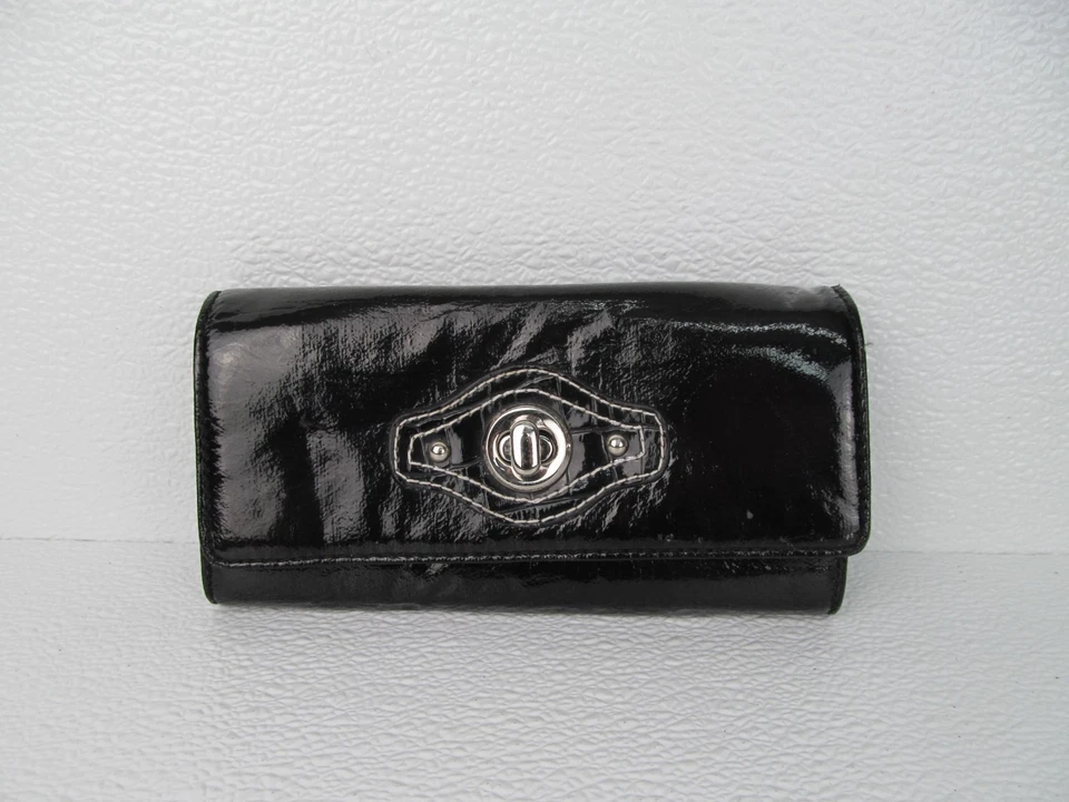 United Colors of Benetton Wallet Black Faux Patent Leather - Image 2 of 4