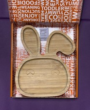 BLW: Bamboo Bamboo Wooden Suction Plate Bunny