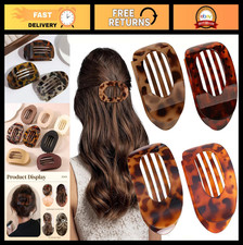 4PCS French Duckbill Hair Clips - Versatile Solid Color Claw Clamps for All Hair