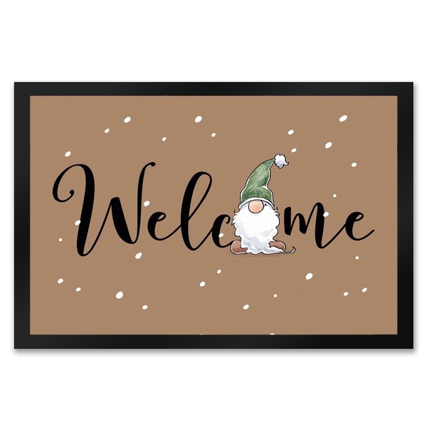 Welcome FußMatte XXL In 50X75 Cm Mit BäRtigem Wichtel-image