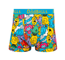 OddBalls Mr Men Multi - Mens Cotton Boxer Shorts