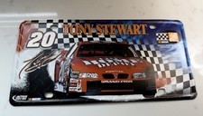 TONY STEWART CAR #20 NASCAR DRIVER  LICENSE PLATE 2000 Joe Gibbs Racing