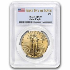 2026 1 oz American Gold Eagle MS-70 PCGS (First Day of Issue) 4130.25 per troy oz