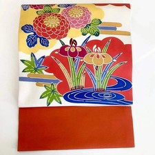 5677 Japanese Vintage Nagoya Obi Belt Kimono Fabric Silk Traditional