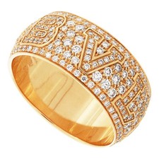 BVLGARI Monologo Full Ring Diamond 750PG US 11 P0054770