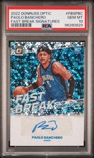 2022 Panini Donruss Optic Fast Break #FBSPBC Paolo Banchero Fast Break PSA 10