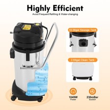 3in1 40L Commercial Carpet Cleaning Machine,Vacuum Cleaner Extractor
