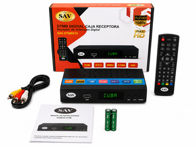 Caja decodificadora de TV Digital para Cuba FULL HD 1080P SAV