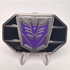 Transformers Reversible 4  Belt Buckle More than Mets The Eye Decepticon Autobot