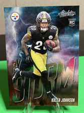 2025 Panini Absolute - By Storm Kaleb Johnson #8 (RC) Pittsburg Steelers Rookie