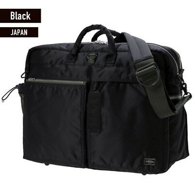 PORTER PX TANKER TANK BAG Black Briefcase 2way Handbag Shoulder