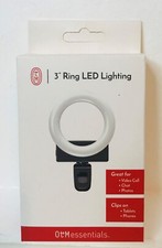 Ring Light, OTM Essentials Universal, 3  Black, Brand New, Original Packaging