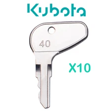 10 Mahindra 10253507100 27800501200 Ignition Key Kubota Tractor L G & M Series