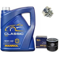 MotoröL Set 10W-40 5 Liter + ÖLfilter + Schraube FüR Suzuki Grand Vitara I 1.6