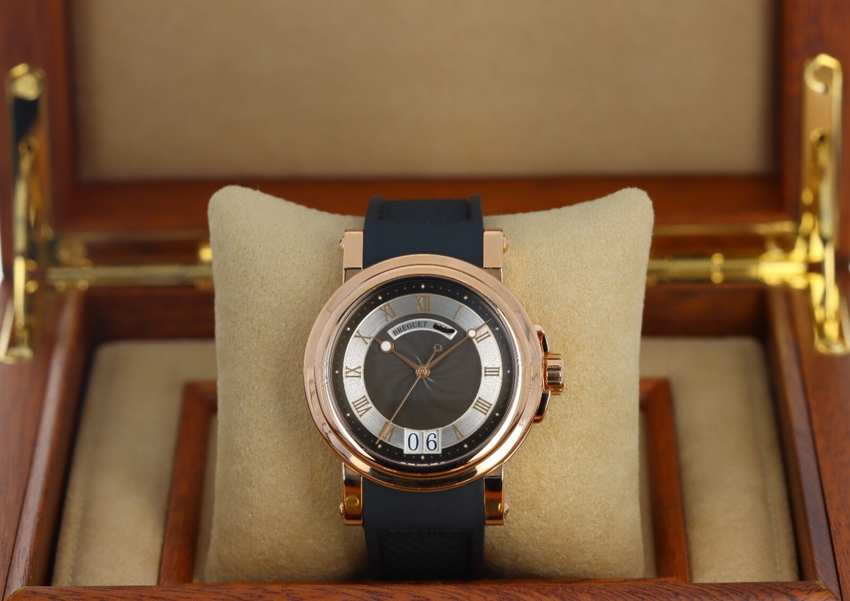 Breguet Marine Automatic Big Date, Black/Silver Dial - Rose Gold