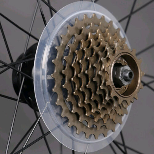 Clear Bicycle Spoke Protector Disc Guard Bikes Hub Freewheel spoke Disc 138mm - Foto 8 di 12