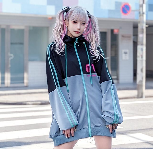 Hatsune Miku Jersey Hoodie BLACK Hatsune Miku x Listen Flavor NEW