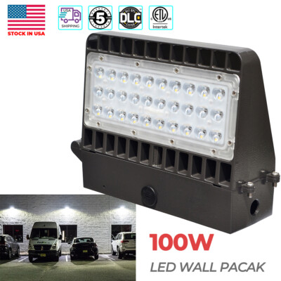 Commercial Led Wall Pack Lights 100W Led Security Area Flood Light Fixture 5000K