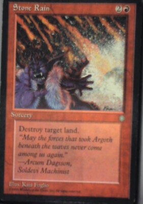 Stone Rain - Ice Age: #217, Magic: The Gathering Nm R127