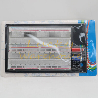 1x New ZY-204 Solderless Breadboard Protoboard 1660 Positions Large with Banana