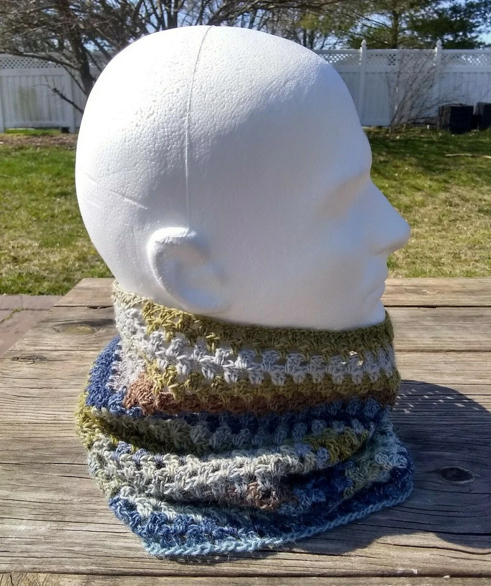Mens Crochet Infinity Scarf