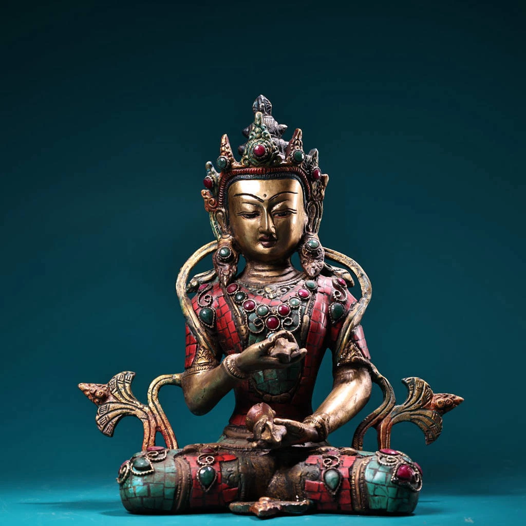 铜佛像银色中国风雕像、雕像| eBay