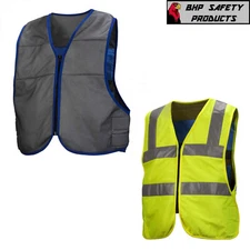 Pyramex CV100/CV200 Evaporative Cooling Vest, Hi-Vis Lime / Gray Options, M-5XL