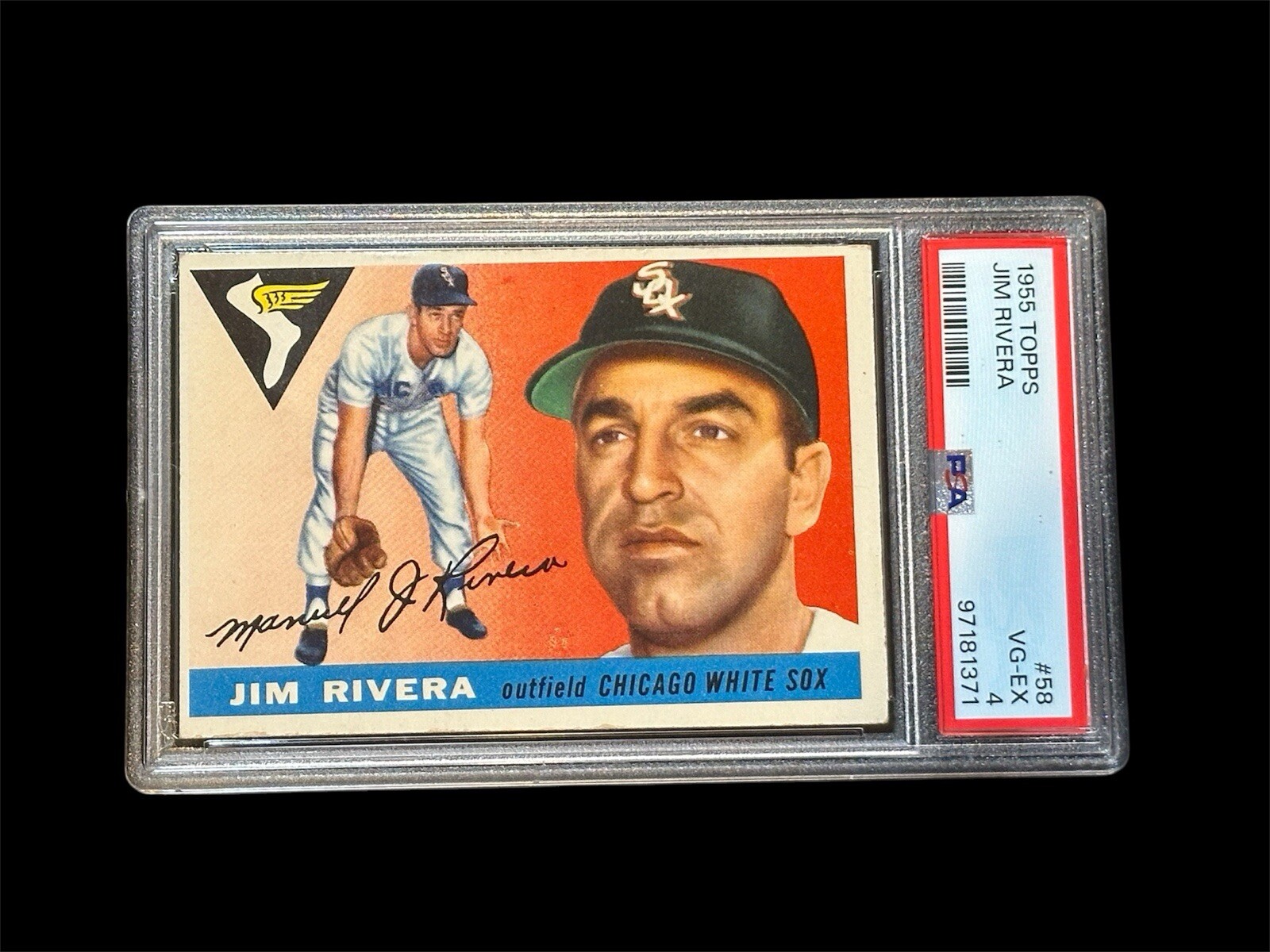 1955 Topps - #58 Jim Rivera PSA 4 Just Graded