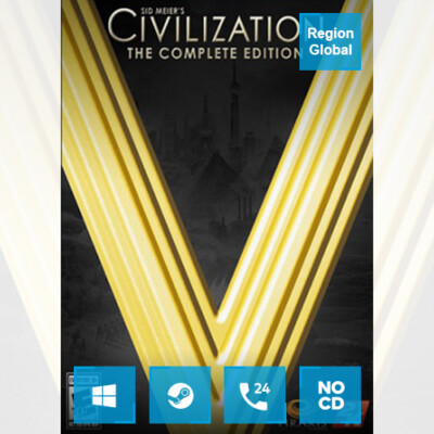 Sid Meier's Civilization V 5 Complete Edition for PC Game Steam Key Region Free
