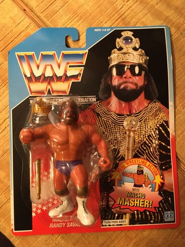 Macho King Randy Savage 1990 MOC WWF Hasbro...