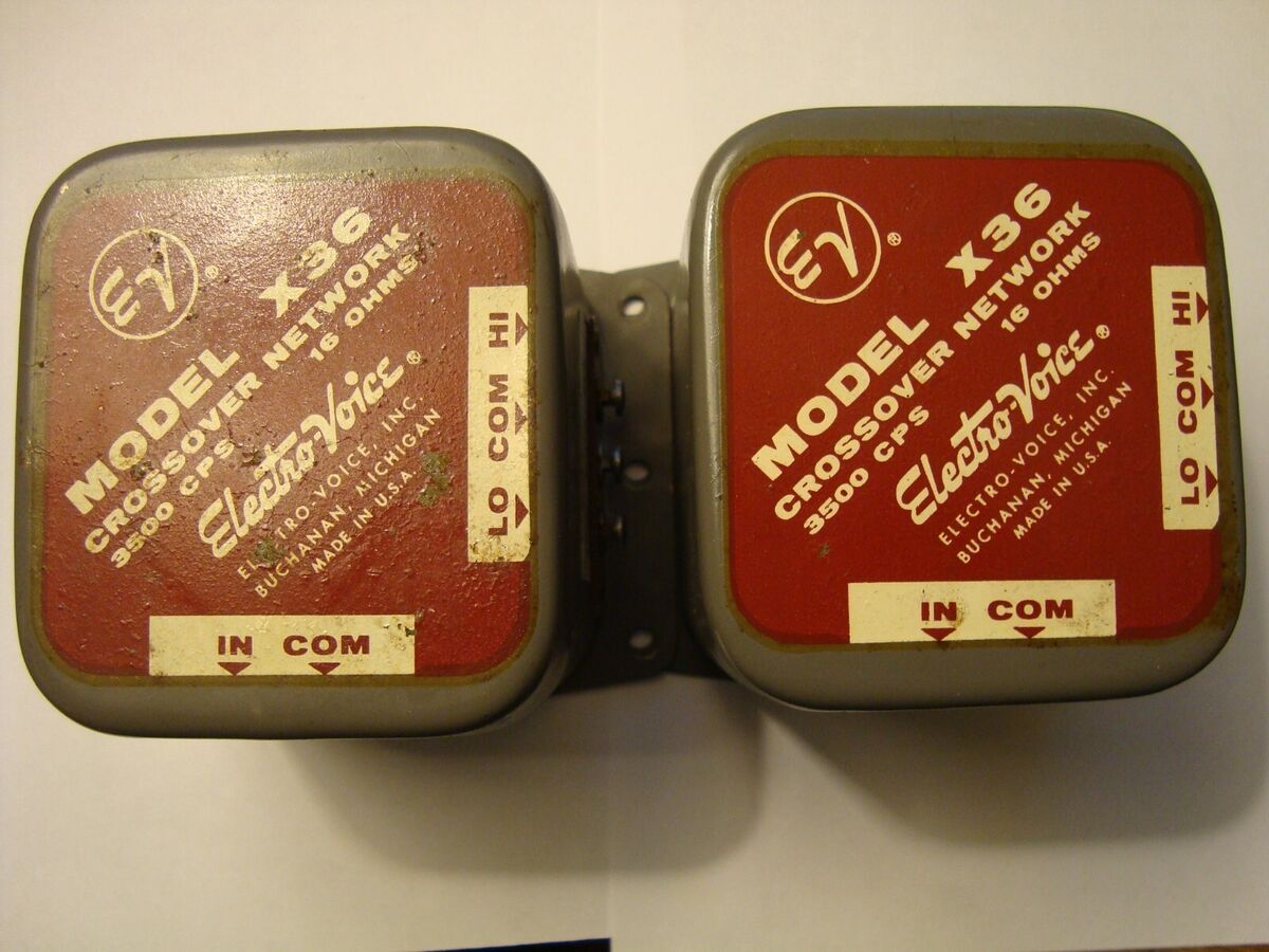 One Matched Pair Electro Voice Crossover X36, 16-Ohm, Fully One Matched Pair Electro Voice Crossover X36, 16-Ohm, Fully