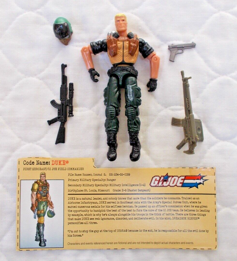 Duke (v11) 2002 Hasbro G.I. Joe, Field Commander With File Card | eBay