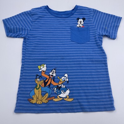 Disney Mickey And Friends Pocket T-Shirt Size M 7/8 Goofy Donald
