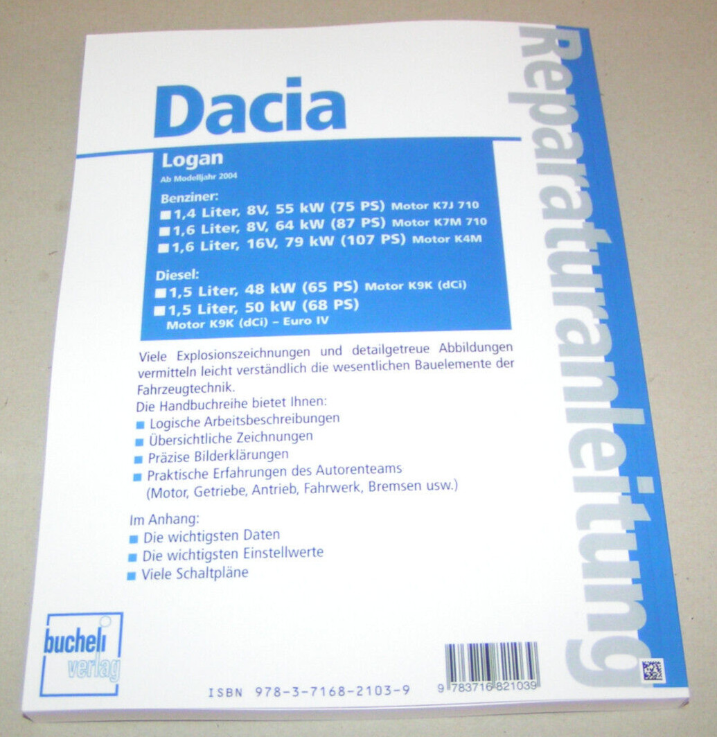 Reparaturanleitung Handbuch - Dacia Logan - Benziner und Diesel ab Baujahr 2004 foto 2