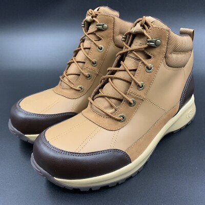 UGG MENS EMMETT EXPLORER BOOT SIZE US 9 CHESTNUT WATERPROOF LEATHER SPORT HIKING