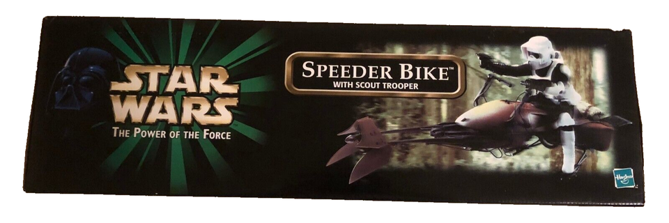 Speeder Bike with Luke Skywalker in Endor Gear - Power of the Force 2 action figure - Price & Rarity