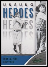 2021 Panini Absolute #UH-1 Tony Lazzeri Unsung Heroes Green