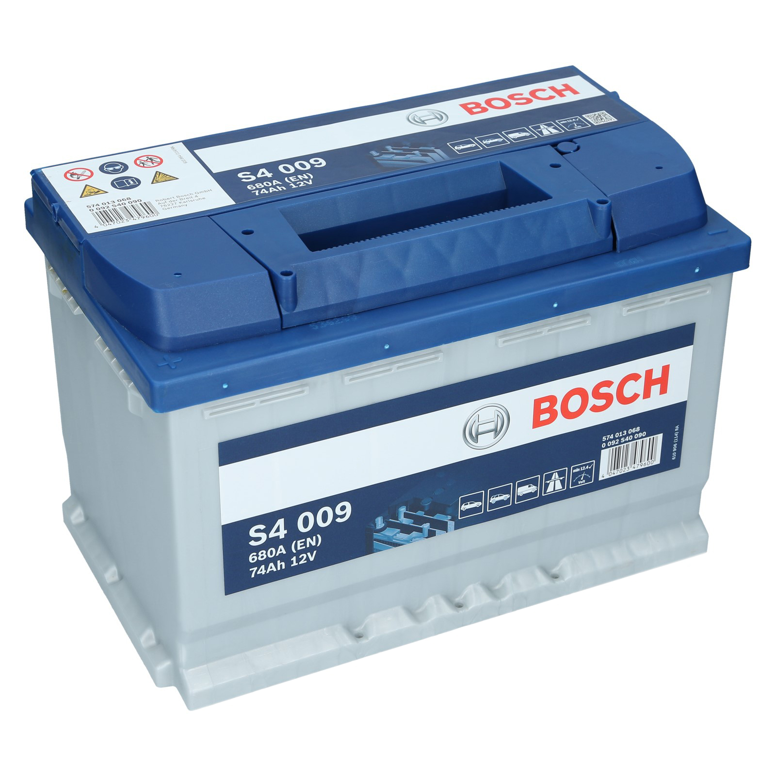Autobatterie BOSCH 12V 74Ah 680 A/EN S4 009 74 Ah TOP ANGEBOT SOFORT & NEU - Image 2