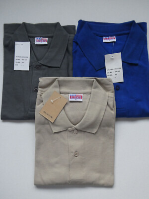 5 Stück Polo Shirt Detto Fatto  BRIGHTON, 2 Farben, Gr. S-M-L-XL, 100% Baumwolle