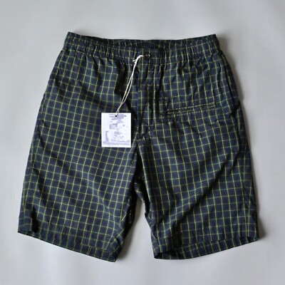 UNUSED, Engineered Garments, Ghurka Easy Shorts, Green tartan cotton, size L