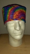 Tie Dye Medical Surgical Tie Scrub Hat