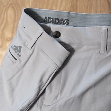 Adidas 365 Pants Mens 40x29 Silver Gray Stret...