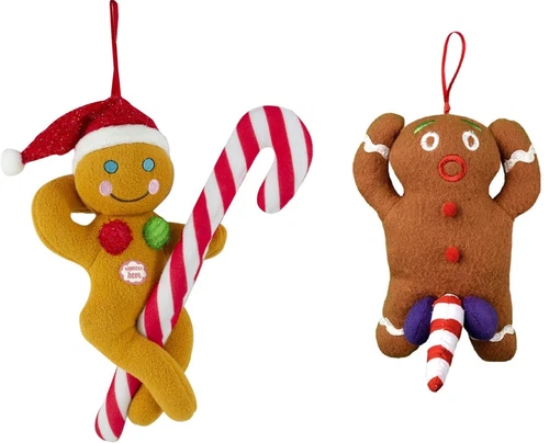 ADULTS ONLY Naughty Gingerbread Man Ornament  Sexy Pole Dancer Gingerbread Woman