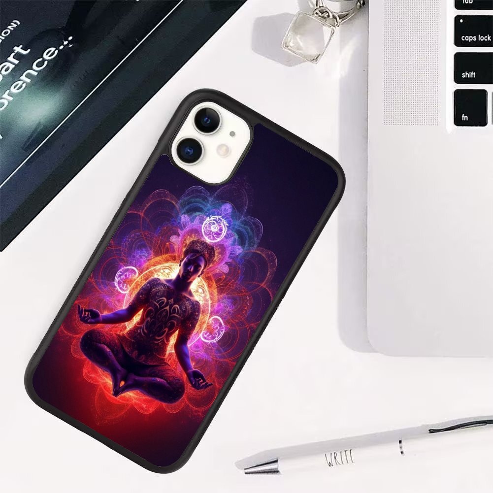 For Apple iPhone Samsung Galaxy Motorola ohm symbol meditation Anti scratch Case