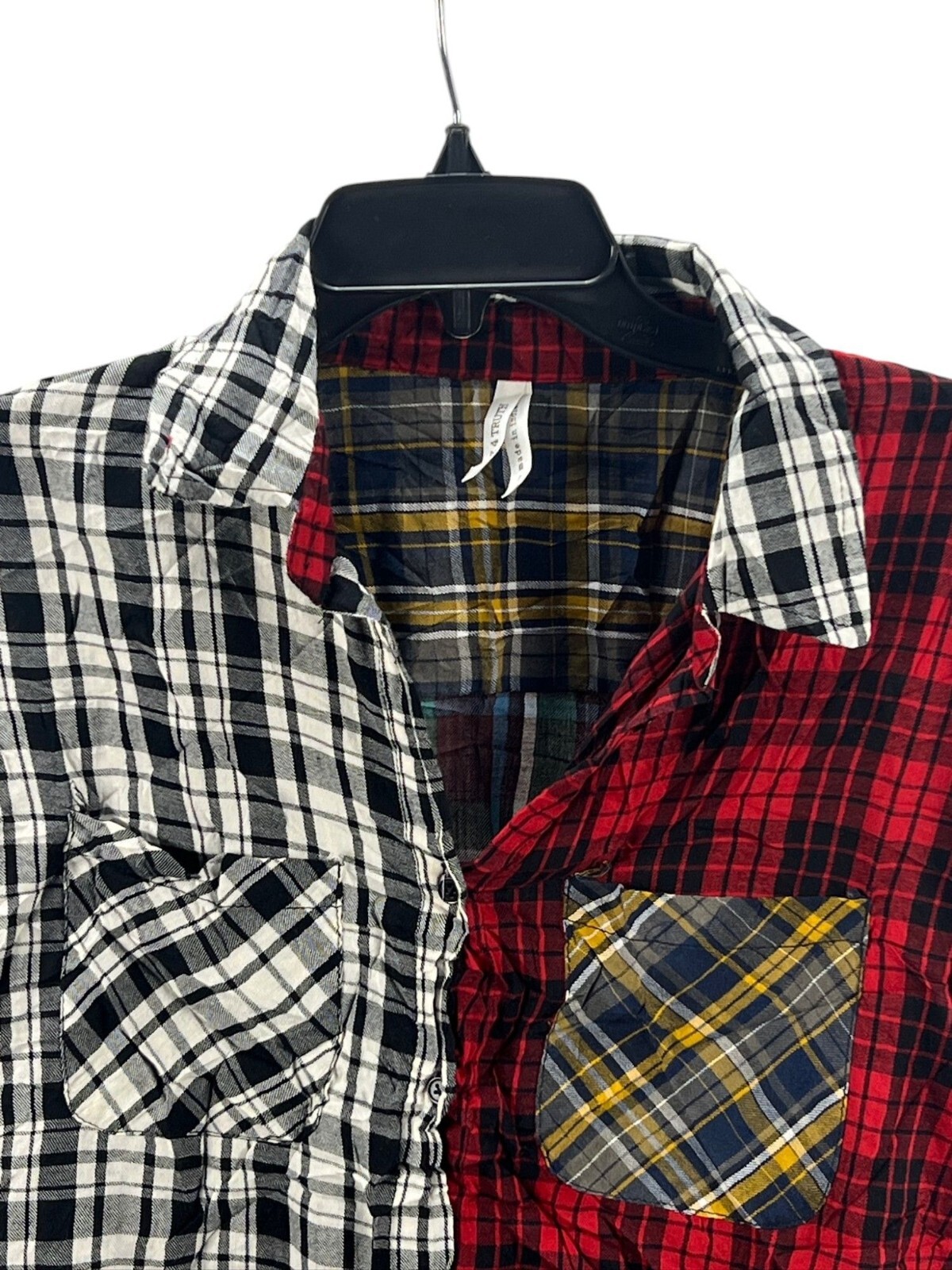 Live 4 Truth Patchwork Plaid Button-Up Shirt Mult… - image 4
