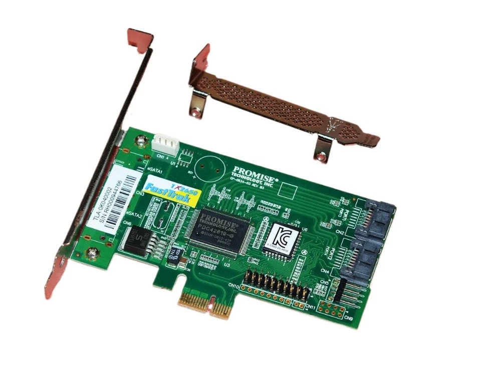 PROMISE FastTrak TX2650 SATAII PCI-E RAID 0/1/5/10 Array Card - Image 2 of 3