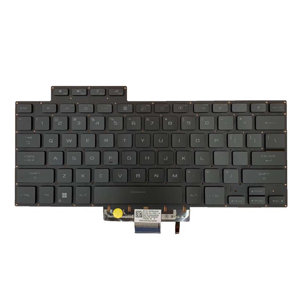 Keyboard for ASUS Zephyrus ROG 16 G16 GU603HE GU603ZW US English