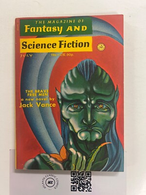 Magazine Of Fantasy & Science Fiction July 1972 Digest Size Book 32 J213