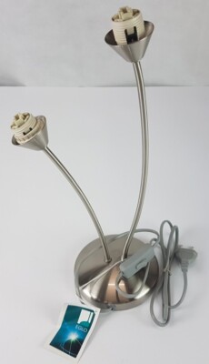 EGLO 90024 G9 halogen 2x 40W table floor lamp light metal without shades